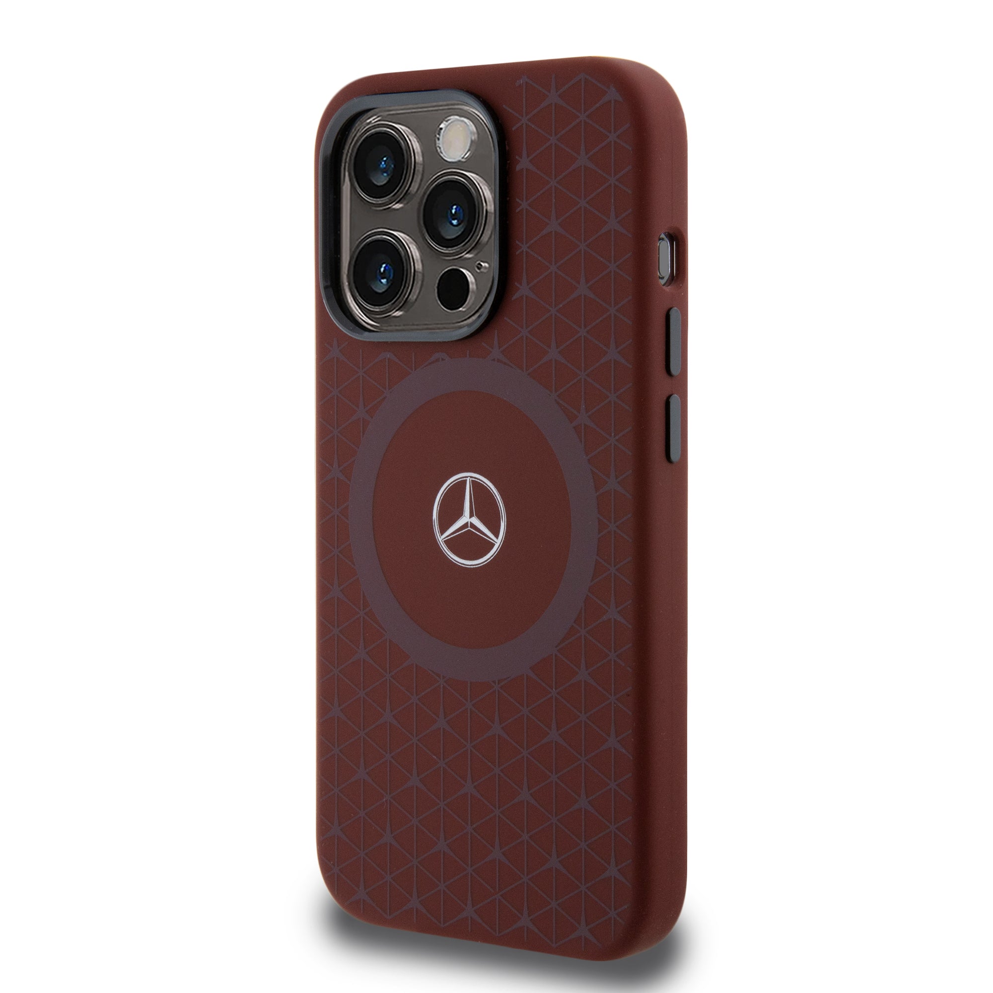 Mercedes MEHMP15L23SGPR HC LIQUID SILICON MAGSAFE WITH MINI STAR PATTERN iPhone 15 PRO RED