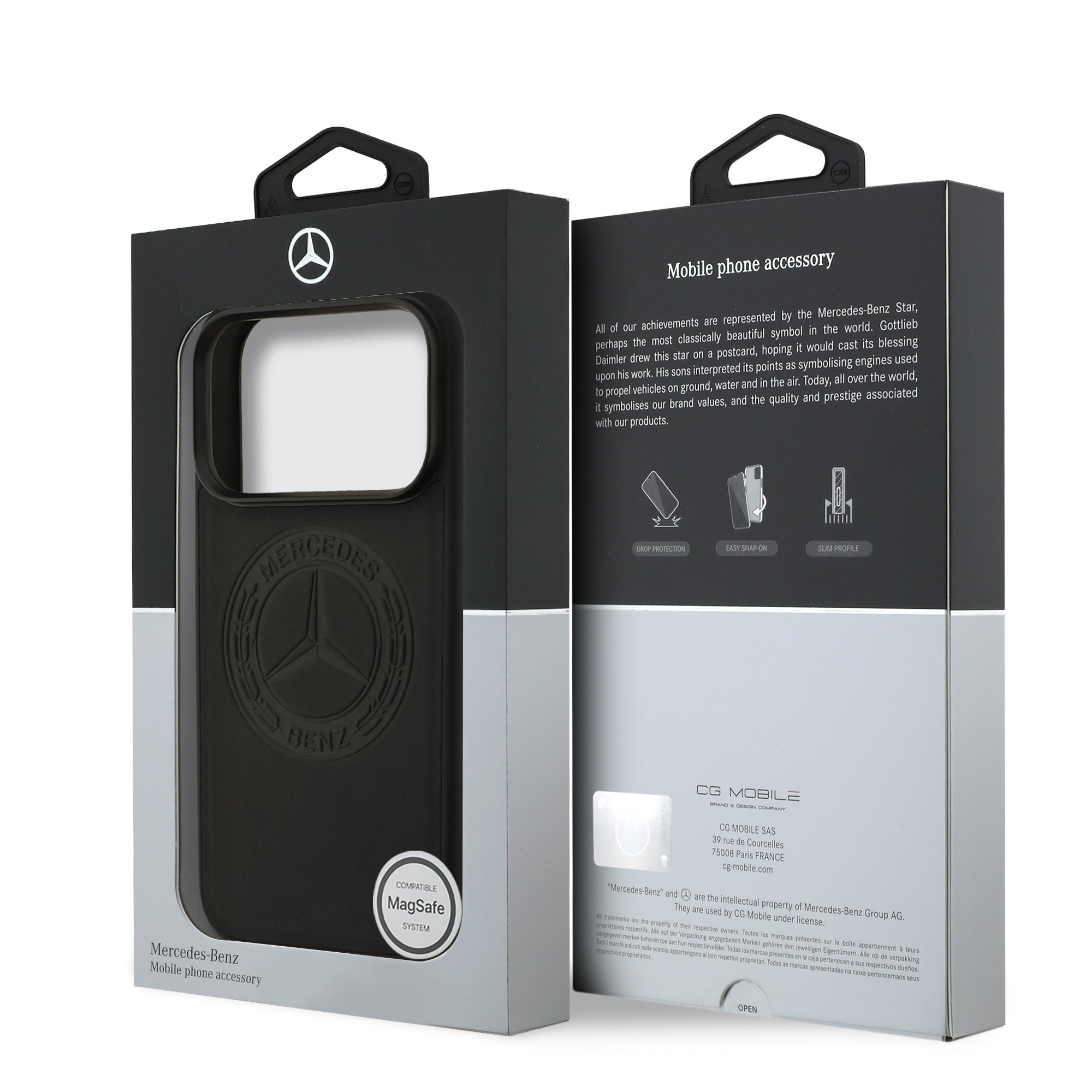 MB MEHMP17L25RICVLK HardCase MagSafe LEATHER VINTAGE Logo Black IPHONE 17 Pro