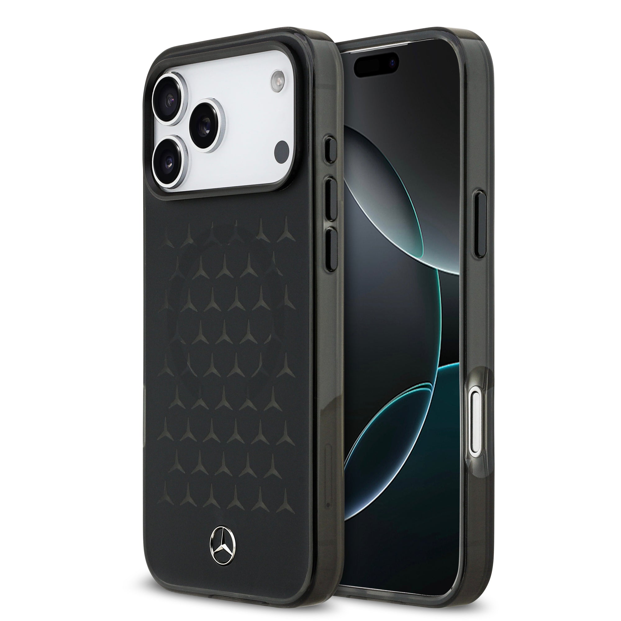 Mercedes MEHMP17X25HTPSTK HardCase MagSafe PC/TPU FROSTED W/ New Star Pattern Black iPhone 17 Pro Max