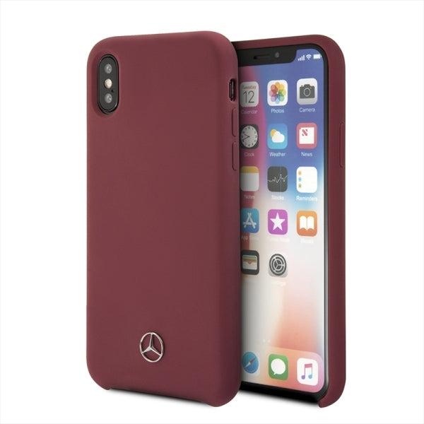 Case for Mercedes MEHCPXSILRE iPhone X/ Xs hard case red