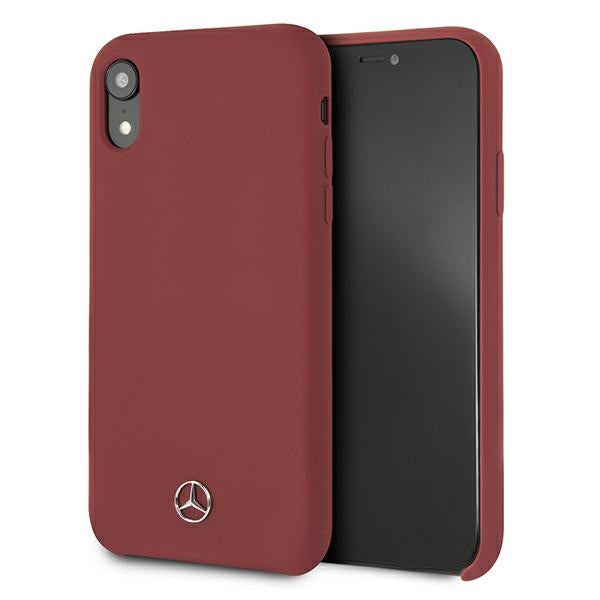 Case for Mercedes MEHCI61SILRE iPhone Xr red hardcase Silicone Line