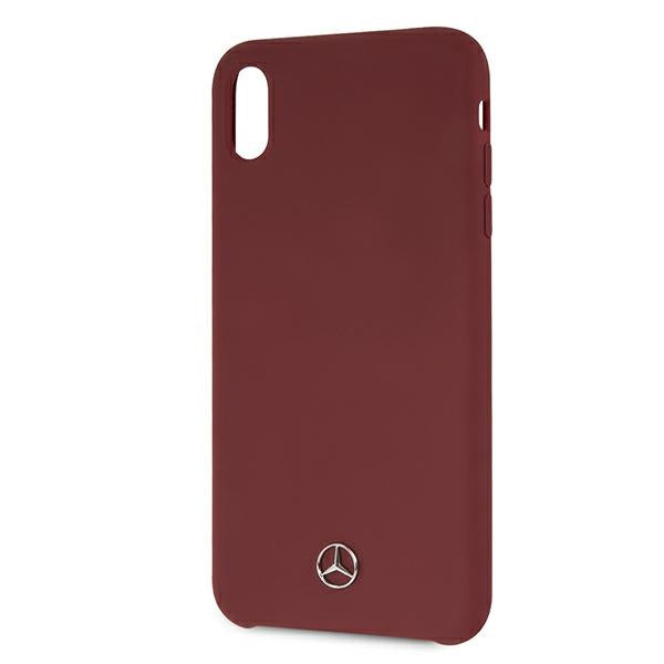 Case for Mercedes MEHCI65SILRE iPhone Xs Max red hardcase Silicone Line