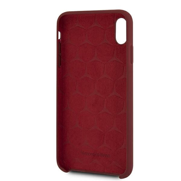 Case for Mercedes MEHCI65SILRE iPhone Xs Max red hardcase Silicone Line