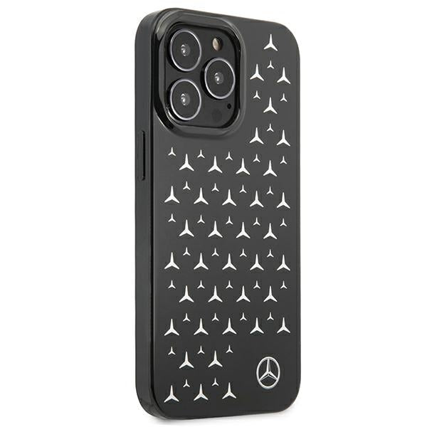 Case for Mercedes MEHCP13LESPBK iPhone 13 Pro / 13 black hardcase Silver Stars Pattern