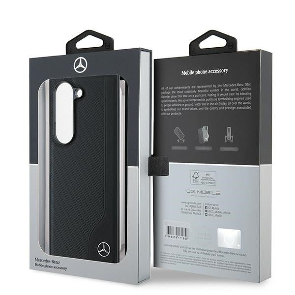 Mercedes MEHMZFD623RBGVK Z Fold6 F956 black Leather Wood Imitation MagSafe