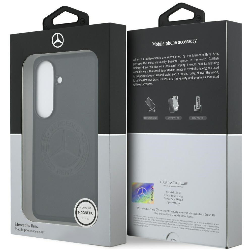 Mercedes MEHMS26S25RICVLK Vintage Logo MagSafe for Samsung Galaxy S26 black
