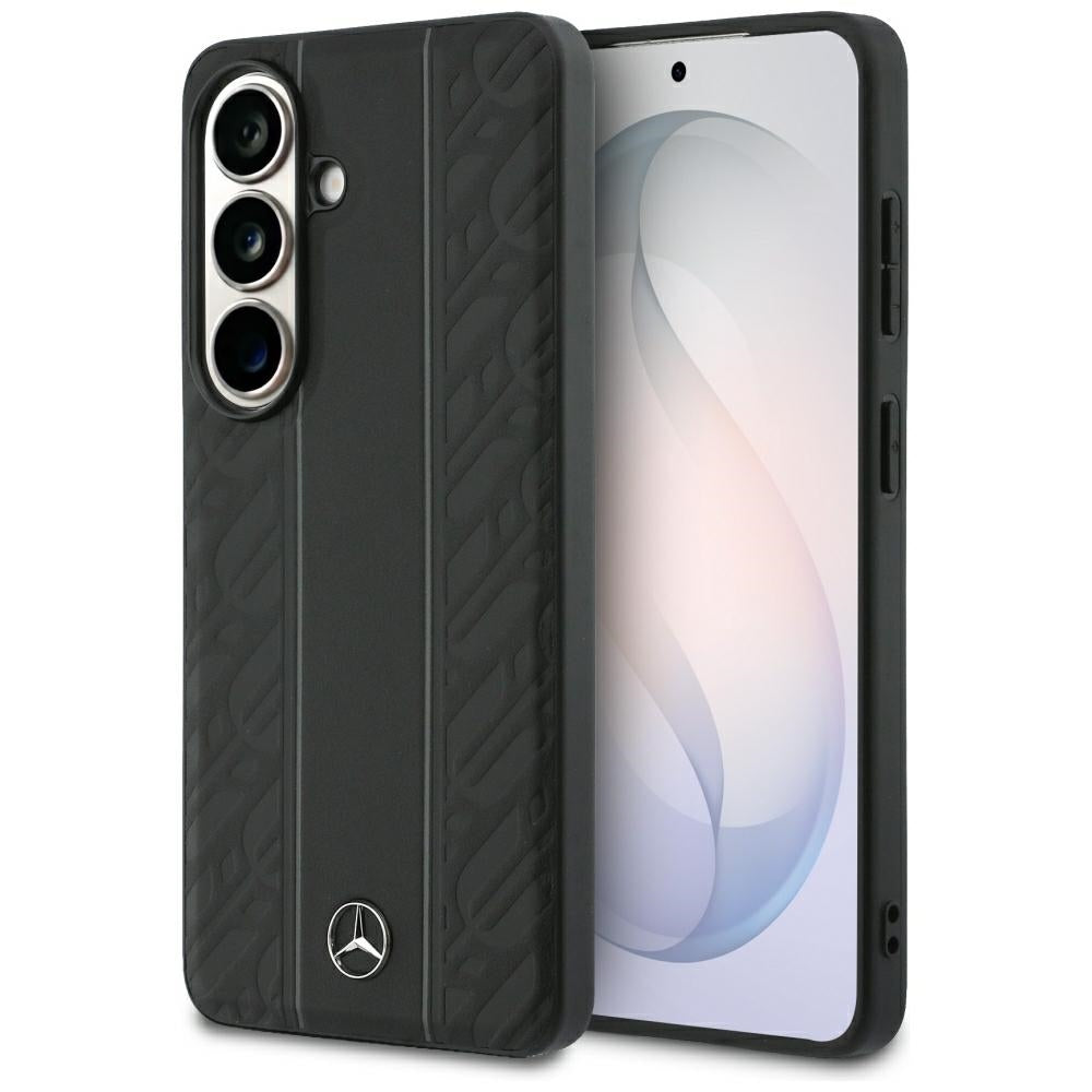 Mercedes MEHMS26S25RLDLKH Laurel Leaves Vertical Stripes MagSafe for Samsung Galaxy S26 black