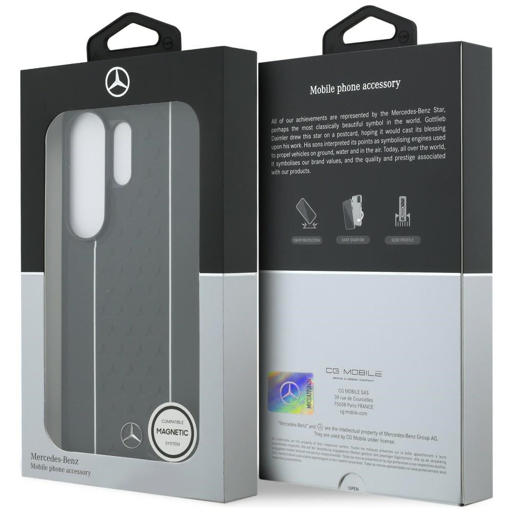 Mercedes Laurel Leaves Vertical Stripes MagSafe for Samsung Galaxy S26 Ultra black & white