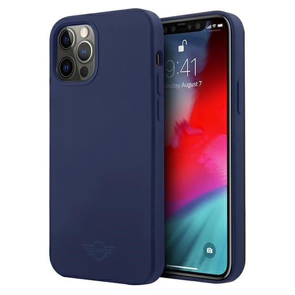 Case for Mini MIHCP12Glass for MyScreenLTNA iPhone 12/12 Pro 6,1" navy hard case Silicone Tone On Tone
