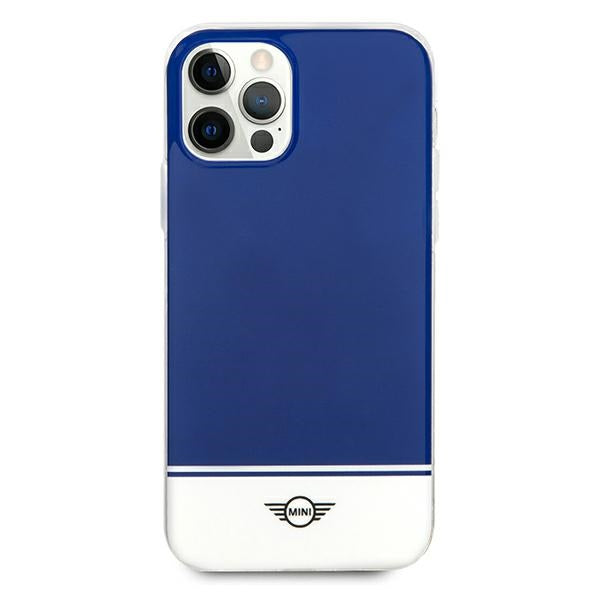 Case for Mini MIHCP12MPCUBINA iPhone 12/12 Pro 6,1" navy hard case Stripe Collection
