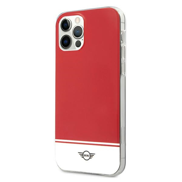 Case for Mini MIHCP12MPCUBIRE iPhone 12/12 Pro 6,1" red hard case Stripe Collection