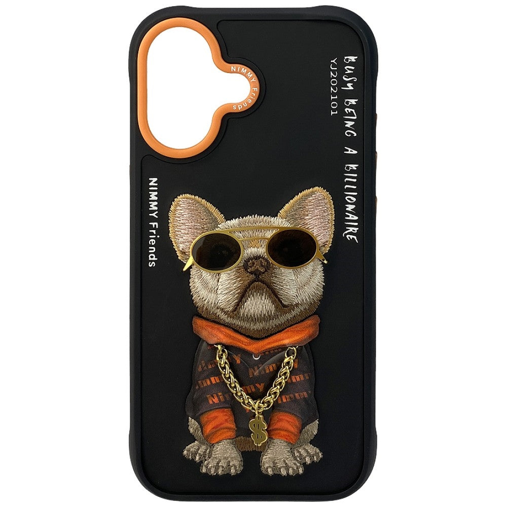 Nimmy Glasses Cool Dog Case for iPhone 17 Black