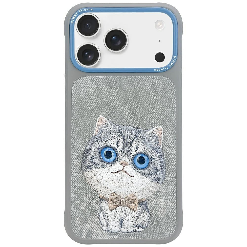 Nimmy Big Eyed Pet 2.0 Cat for iPhone 17 Pro Max grey