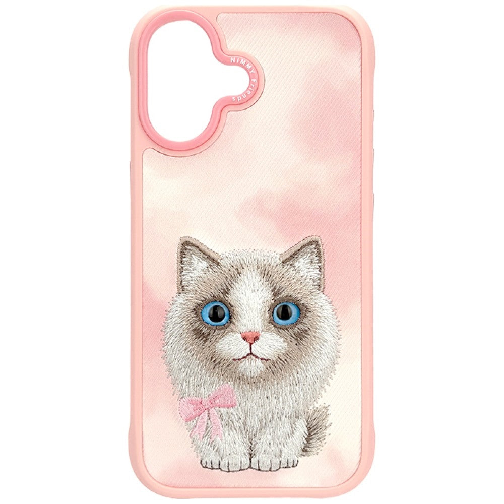 Nimmy Big Eyed Pet 2.0 Cat for iPhone 17 pink