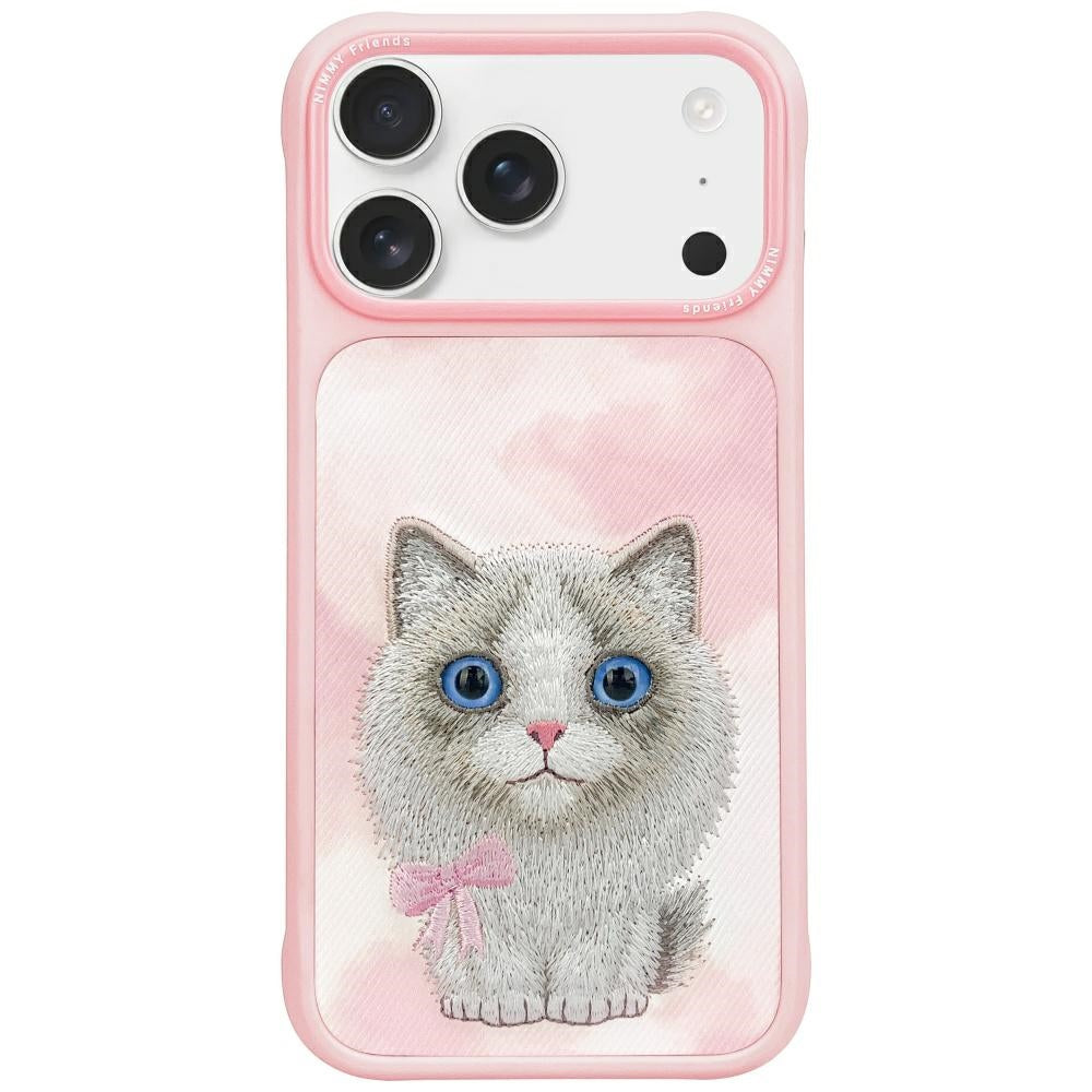 Nimmy Big Eyed Pet 2.0 Cat for iPhone 17 Pro Max pink