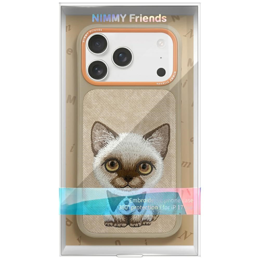 Nimmy Big Eyed Pet 2.0 Cat for iPhone 17 Pro Max Beige