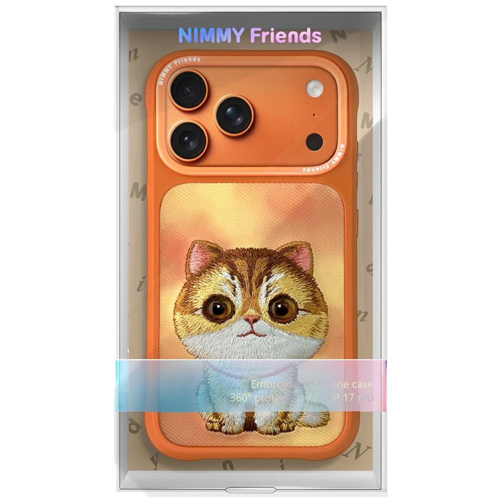Nimmy Big Eyed Pet 2.0 Cat for iPhone 17 Pro Max orange
