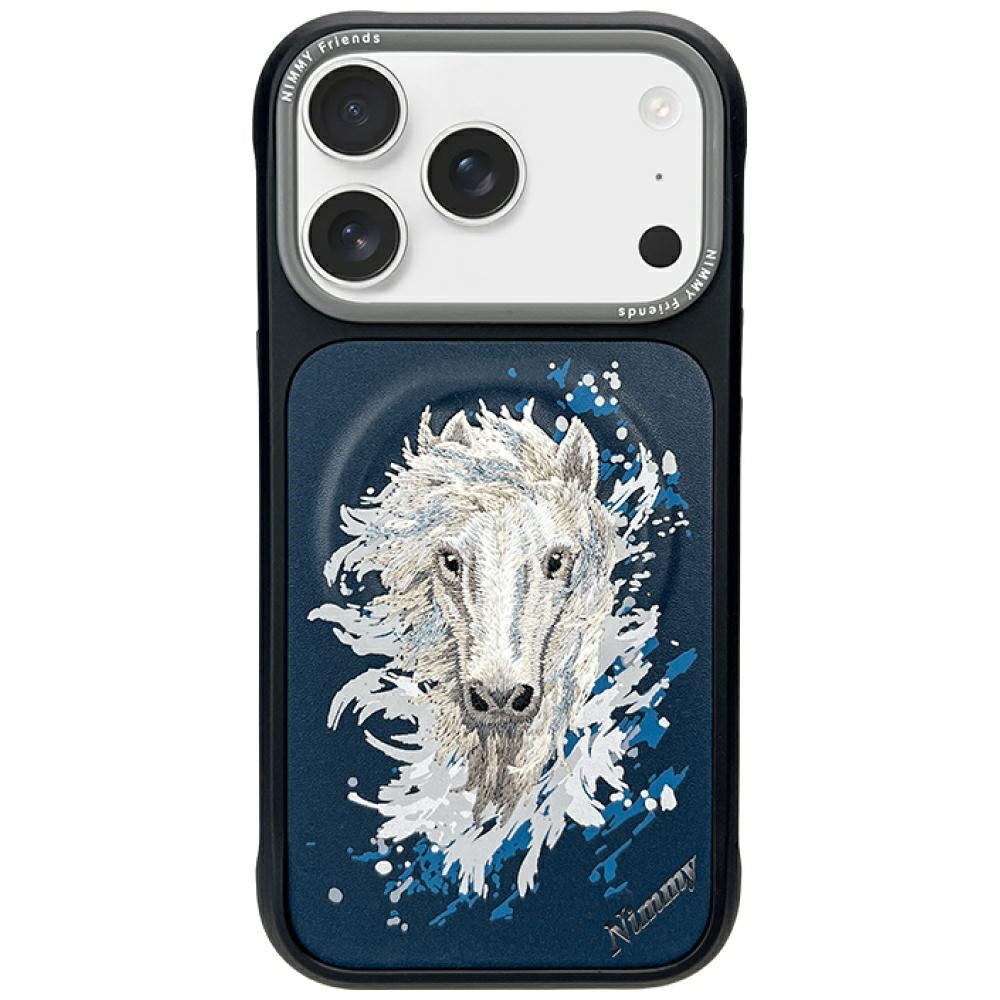 Nimmy Horse MagSafe Case for iPhone 17 Pro Max navy blue