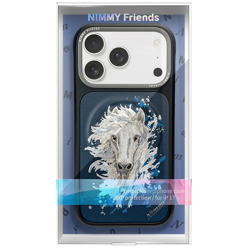 Nimmy Horse MagSafe Case for iPhone 17 Pro Max navy blue