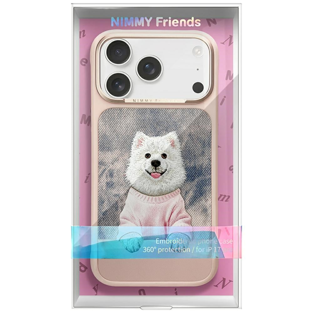 Nimmy Gentle Pets Series Dog MagSafe for iPhone 17 Pro pink