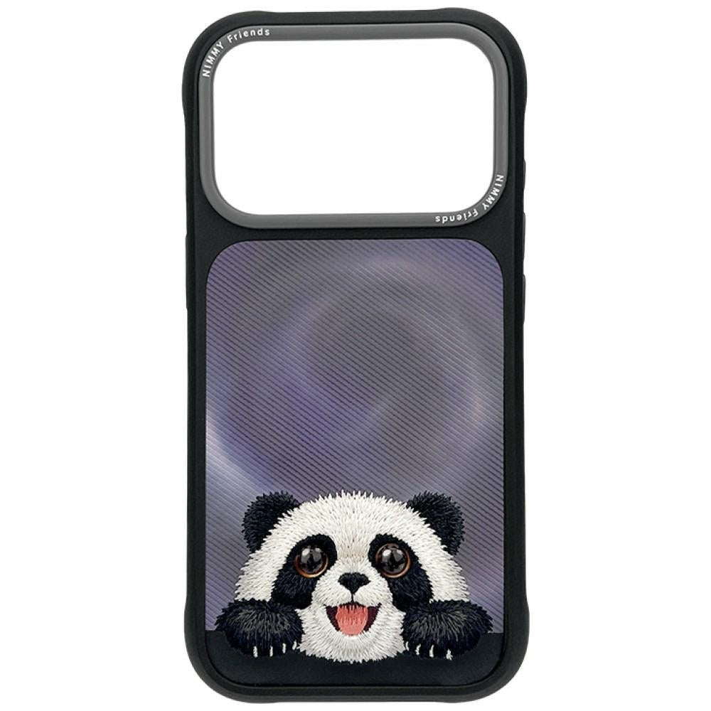 Nimmy Big Eyed Lying Lying Giant Panda MagSafe for iPhone 18 Pro Max / 17 Pro Max Black