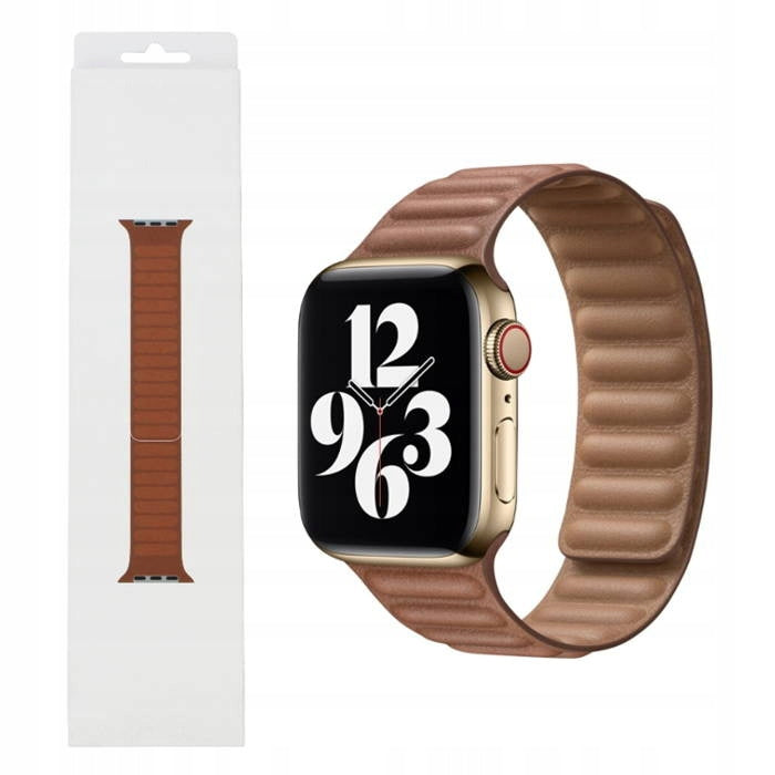 Apple Watch 44mm Saddle brown Leather Link L MXAG2ZM/A