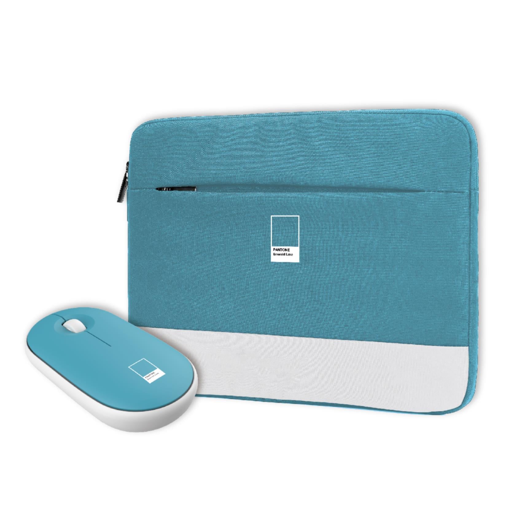 Celly PANTONE - Bundle PC Sleeve up to 15.6'' + Mouse Blue