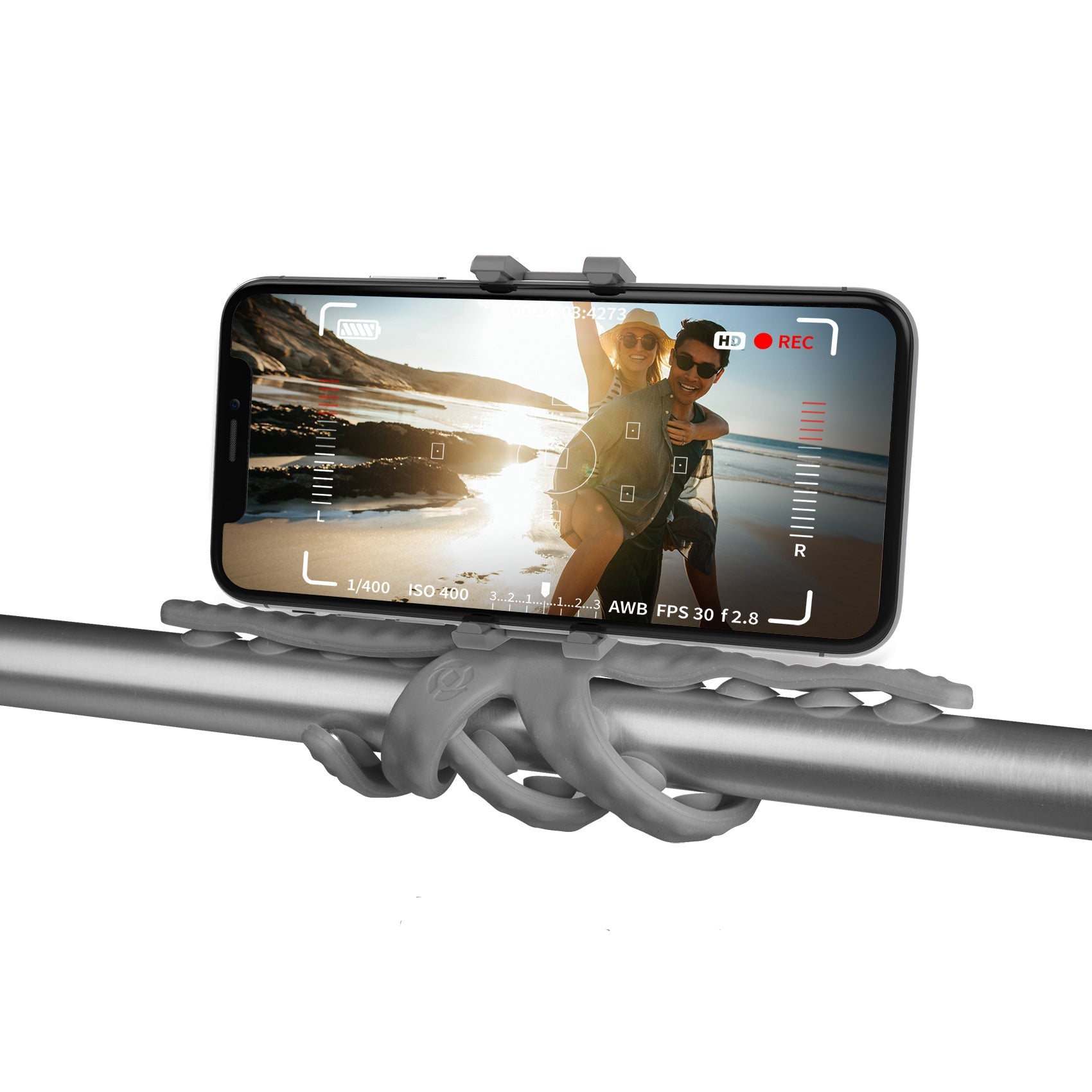 FLEXIBLE MINI TRIPOD GREY