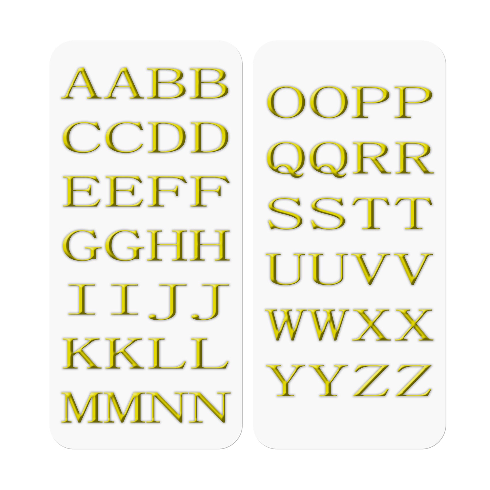 3D STICKERS LETTERS GOLD