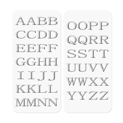 3D STICKERS LETTERS SILVER