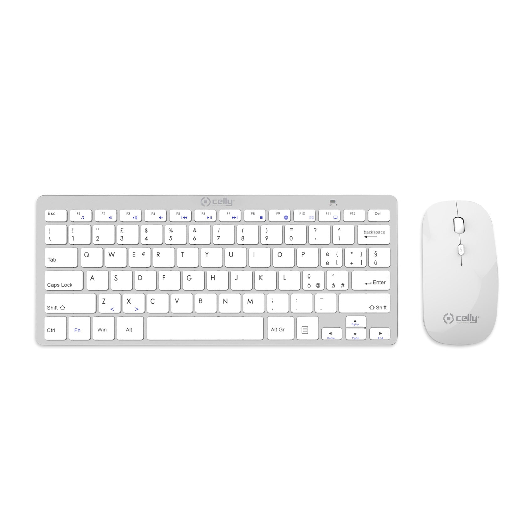 SW KEYBOARD+MOUSE BT DONGLE SILVER
