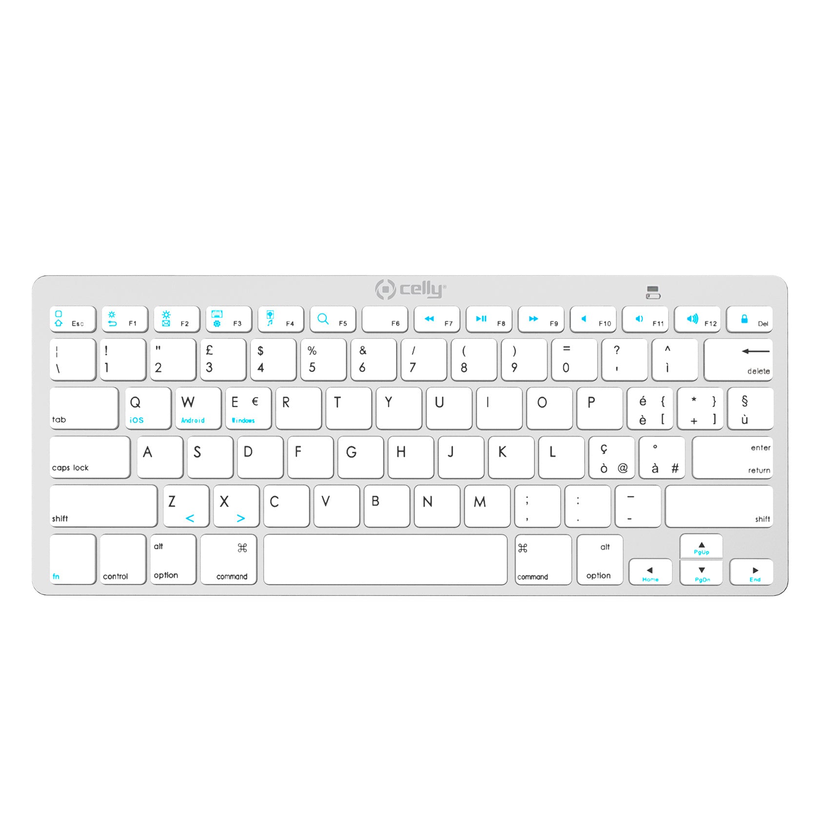 Celly SWKEYBOARDBT - Wireless Keyboard SILVER