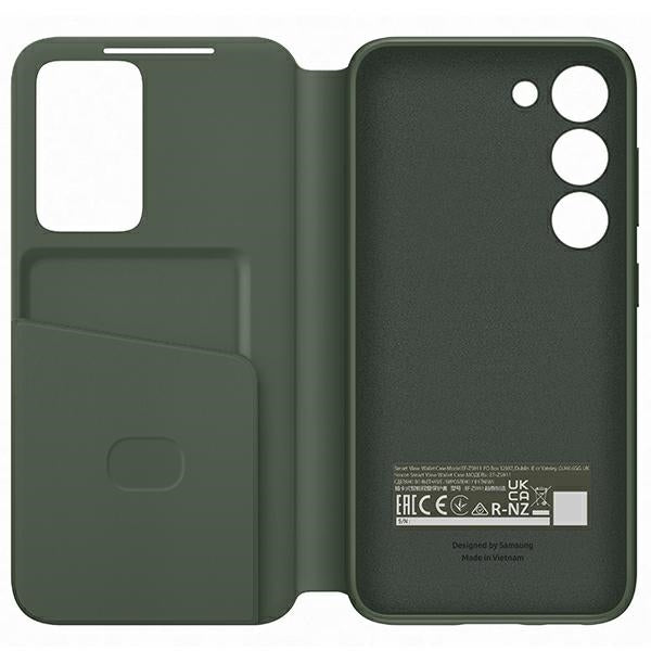 Case for Samsung EF-ZS911CG Galaxy S23 S911 green Smart View Wallet Case