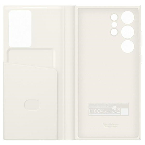 Case for Samsung EF-ZS918CU Galaxy S23 Ultra S918 kremowy/cream Smart View Wallet Case