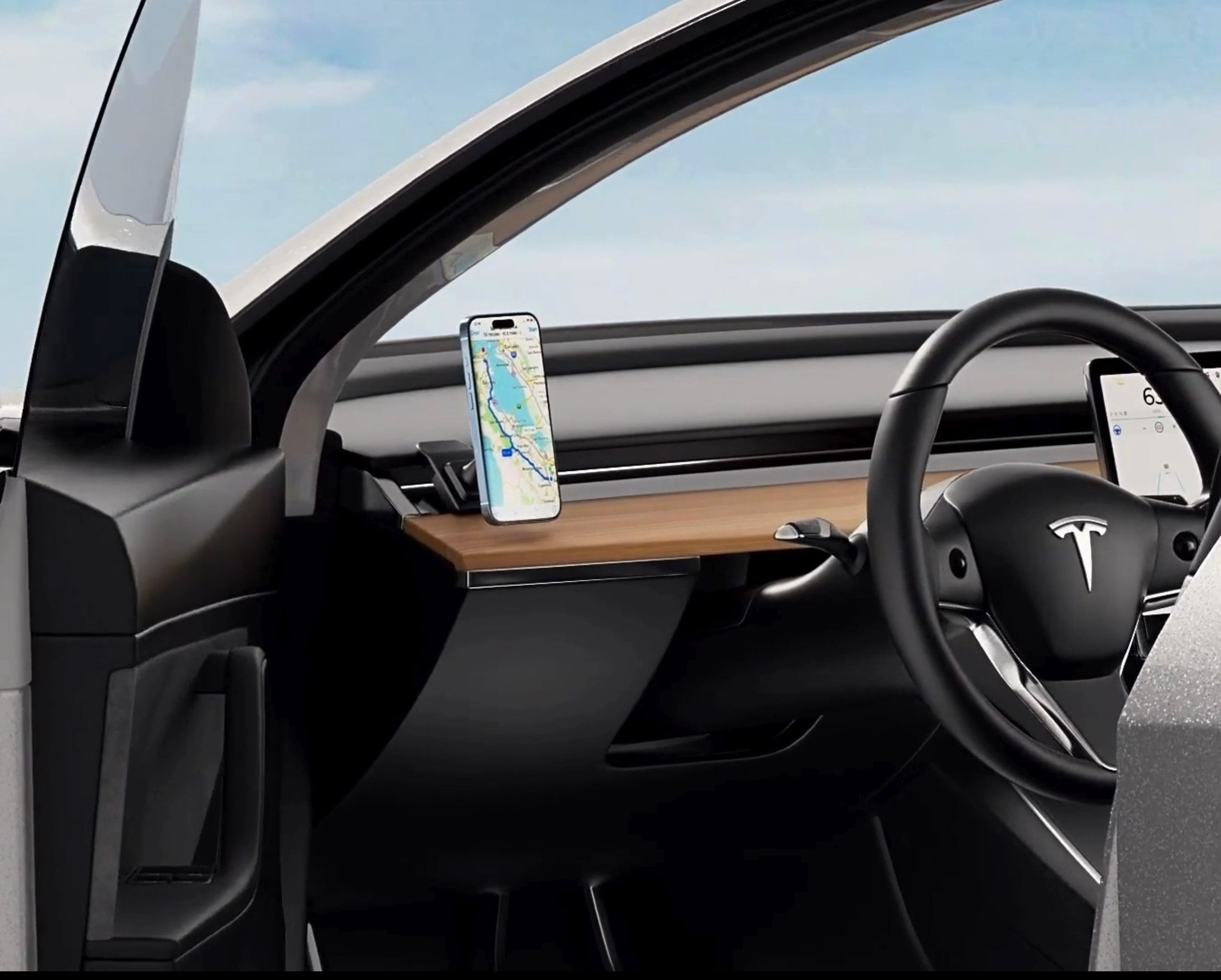 Celly mechanical Car Holder designed for Tesla Model X, Y, 3 & S