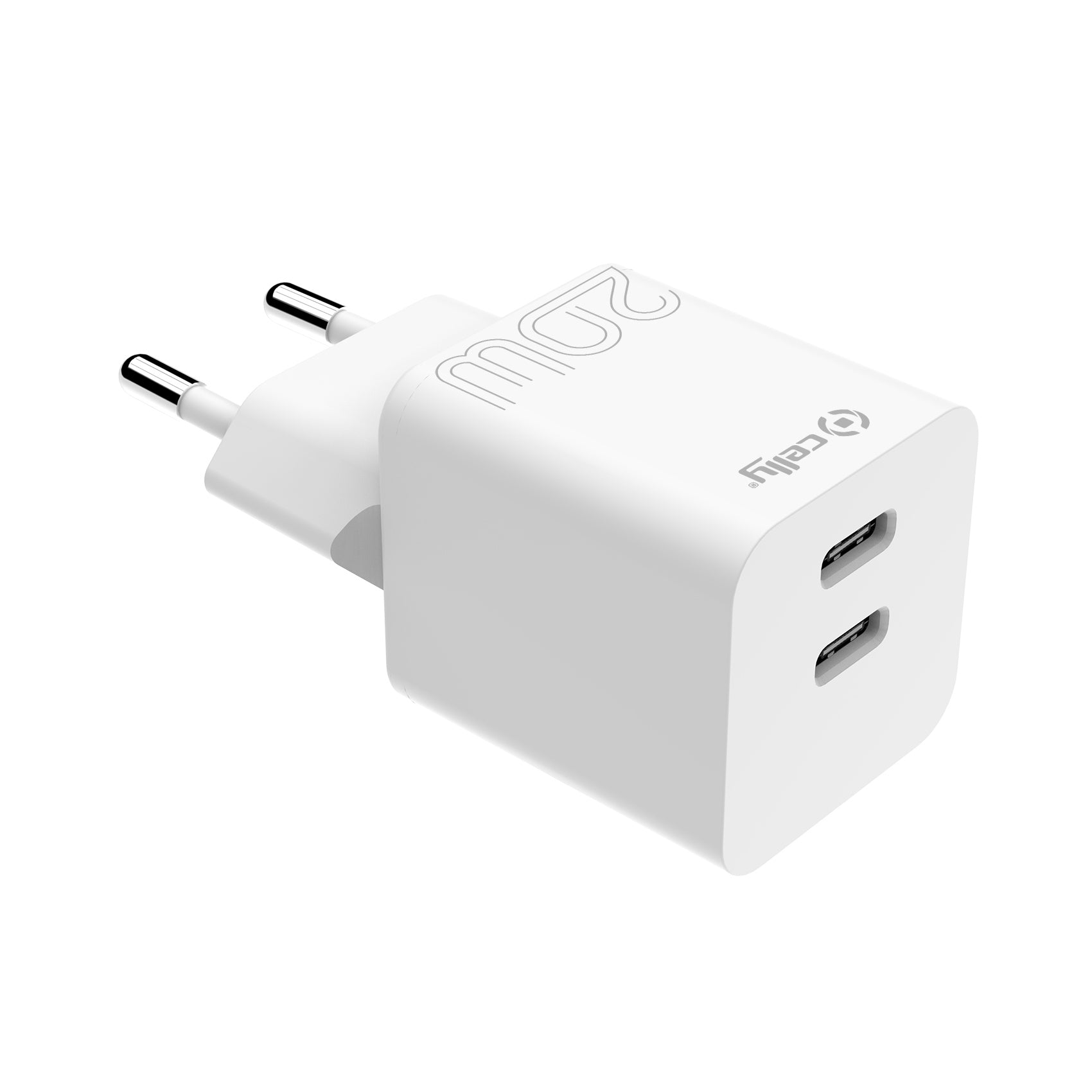 TRAVEL CHARGER 2USB-C 20W WHITE