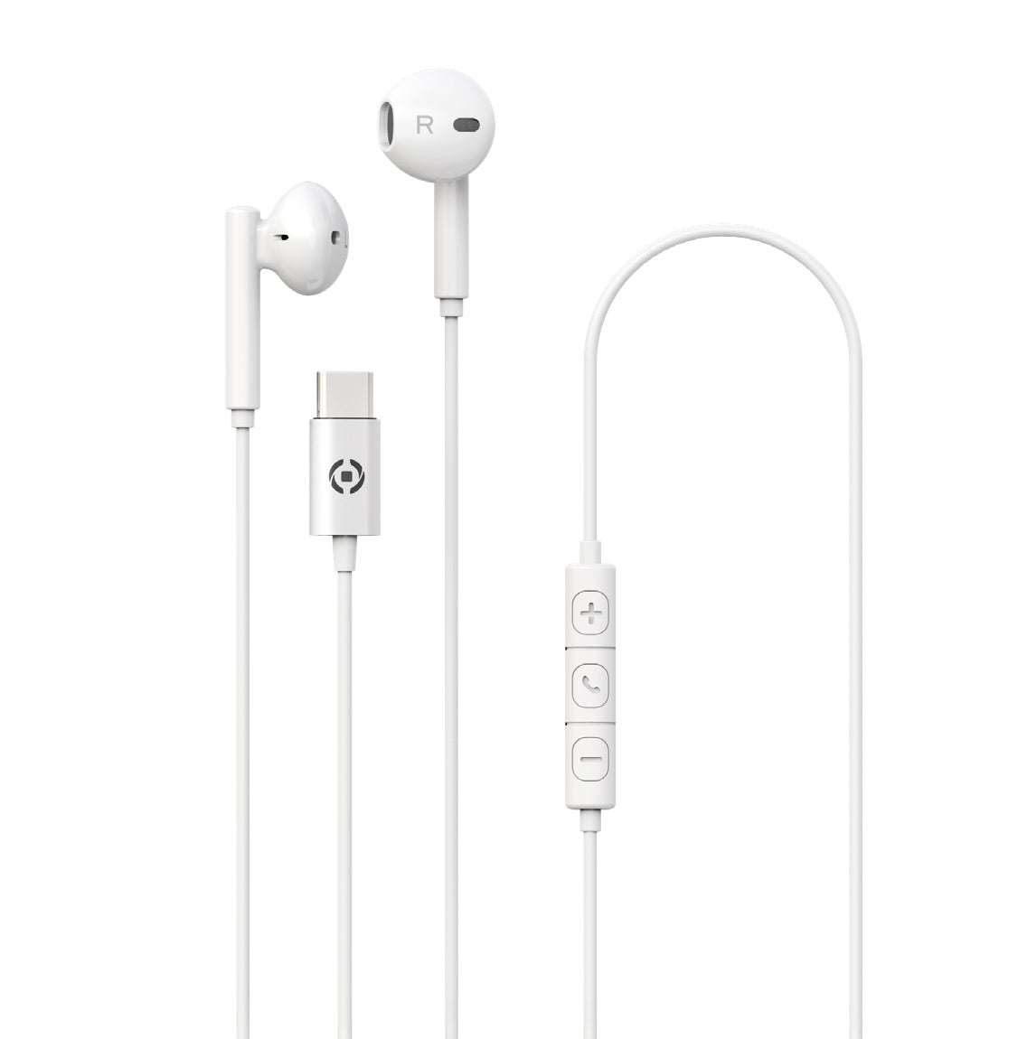 STEREO EARPHONES DROP USB-C WHITE