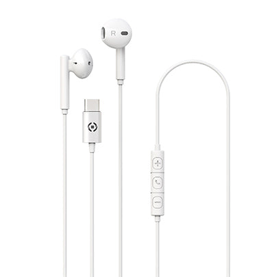 STEREO EARPHONES DROP USB-C WHITE