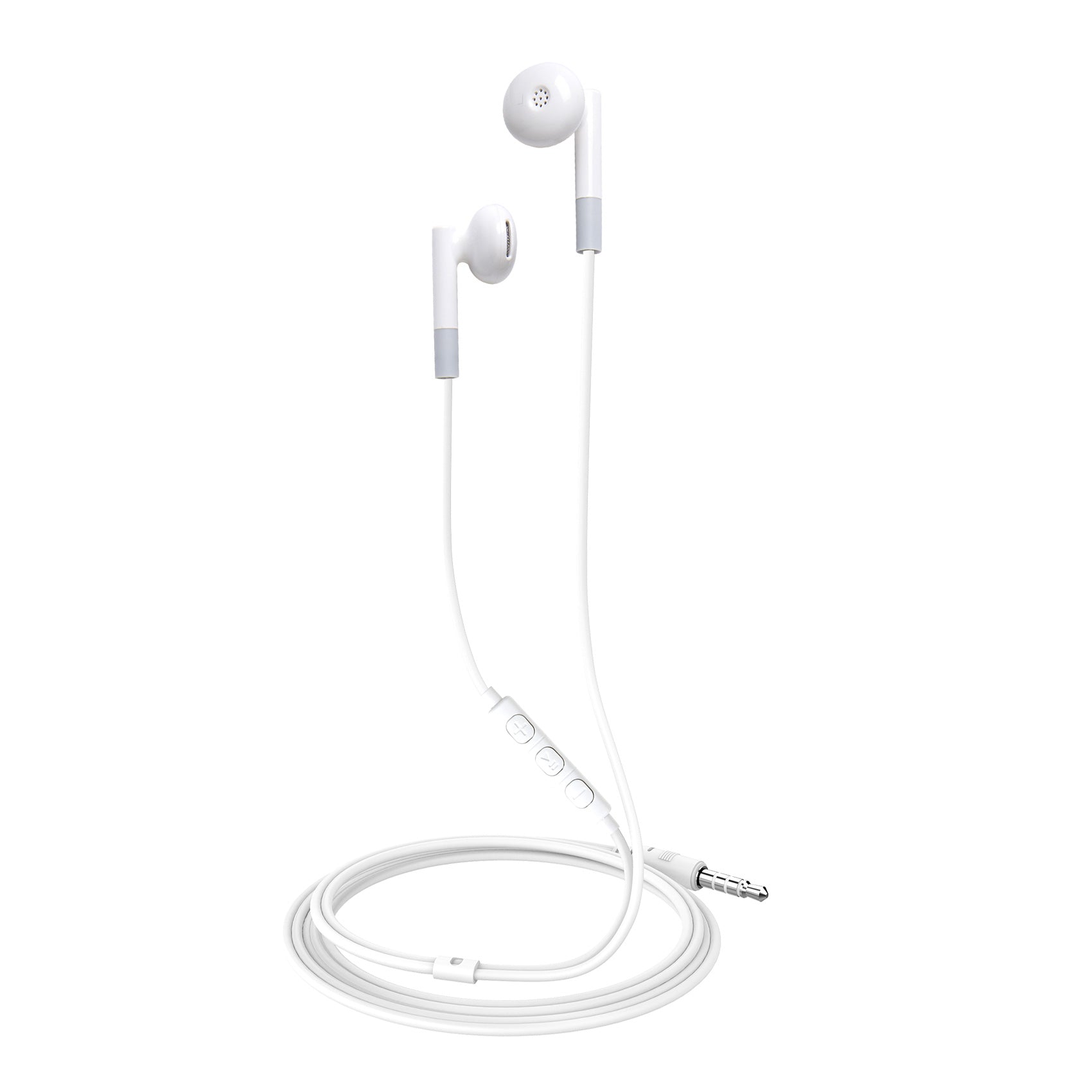 Celly UP300 - Jack 3.5mm Stereo Wired Earphones WHITE