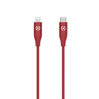 Celly USB-C TO LIGHTNING Color RED 60W 1,5m CABLE