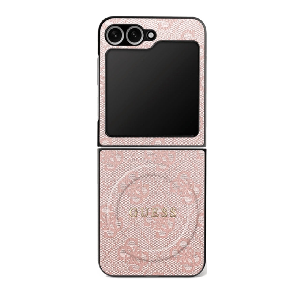 Guess 4G Classic MagSafe Case for Samsung Galaxy Z Flip7 Pink