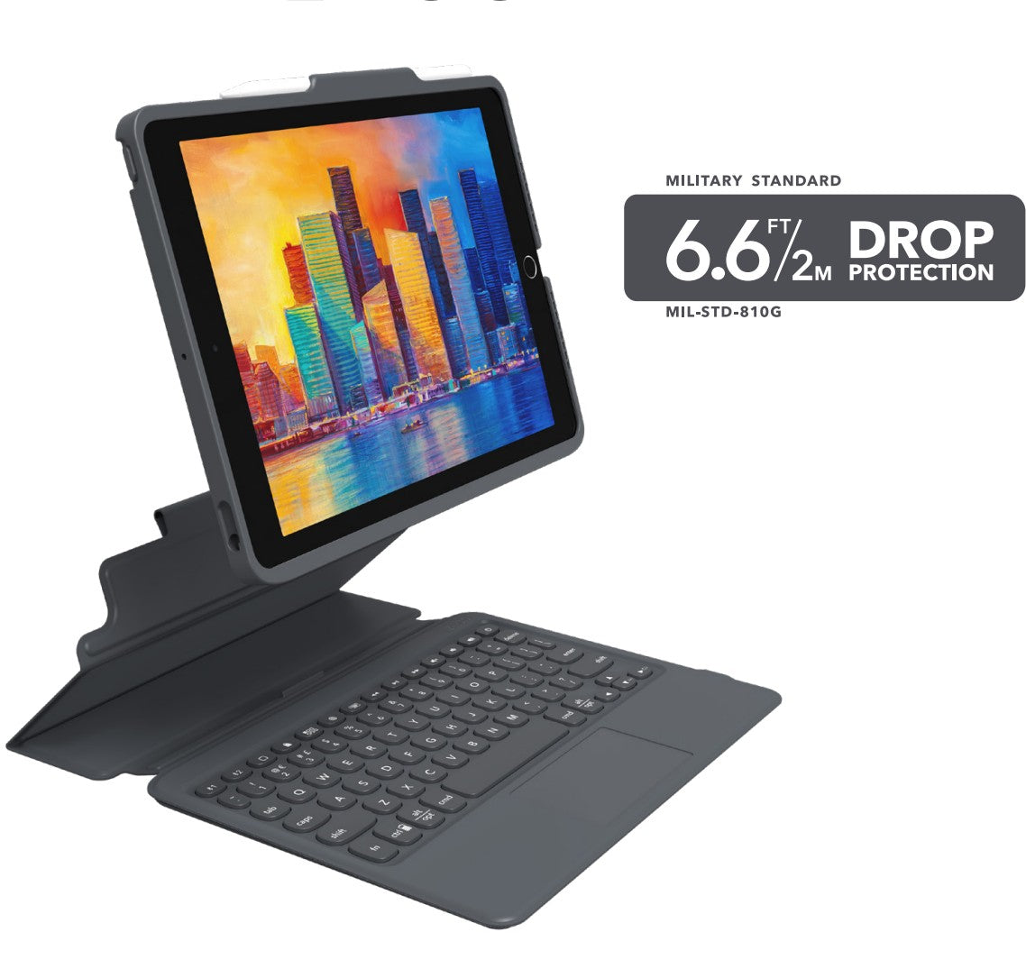 ZAGG Pro Keyboard with Trackpad & Detachable Case for Apple 10.2-inch iPad (Franse AZERTY)
