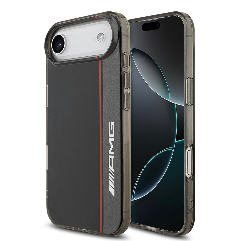 AMG Hardcase Original Licensed M-Safe Charging Feature IML Print Logo Double Layer Bow Lines for iPhone 17 Air