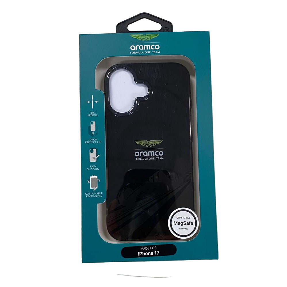 ASTON MARTIN ARHMP17SUF1K F1 HC MagSafe IML W/ F1 CAR Black iPhone 17