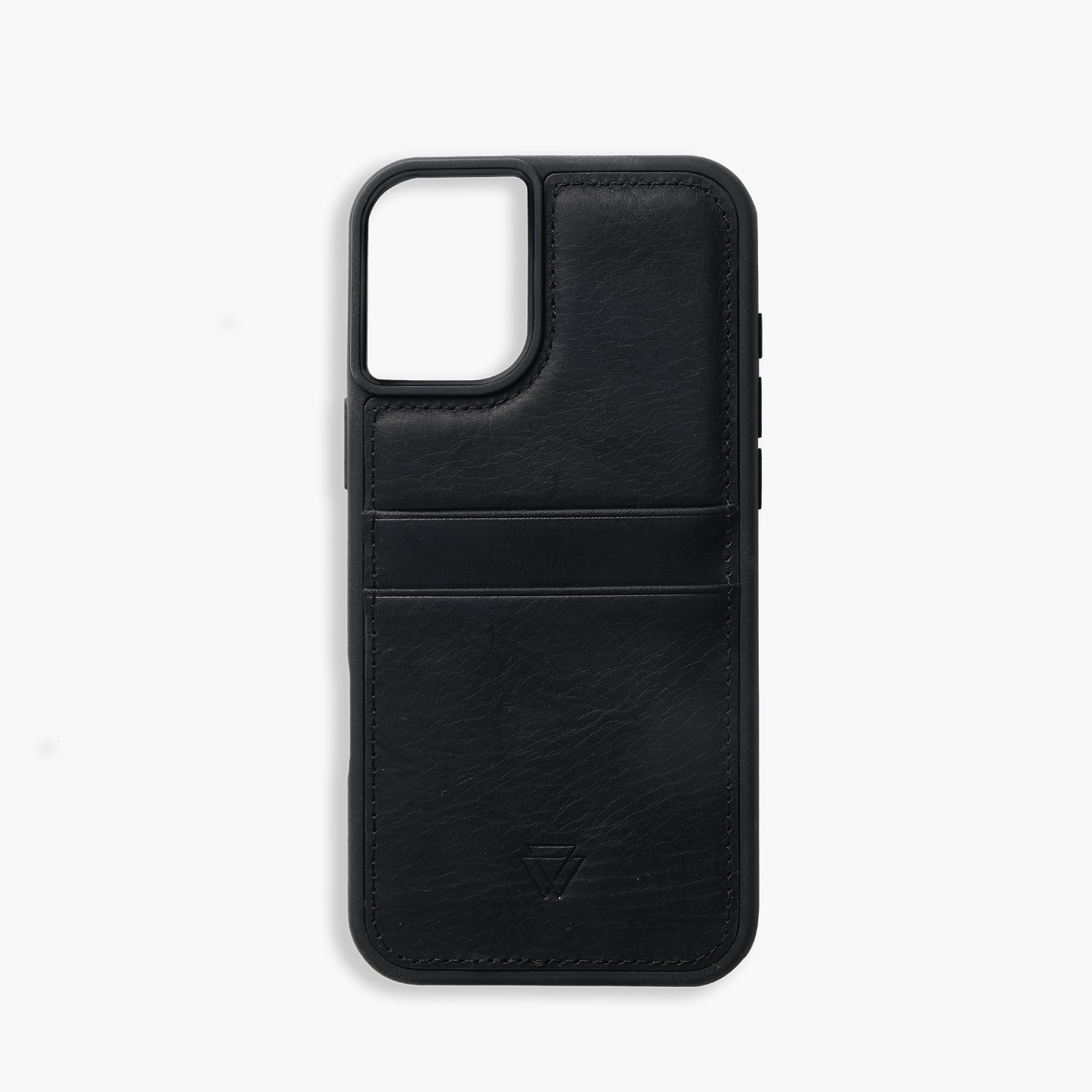 Wachikopa Leather Back Cover C.C. Case for iPhone 17 Black