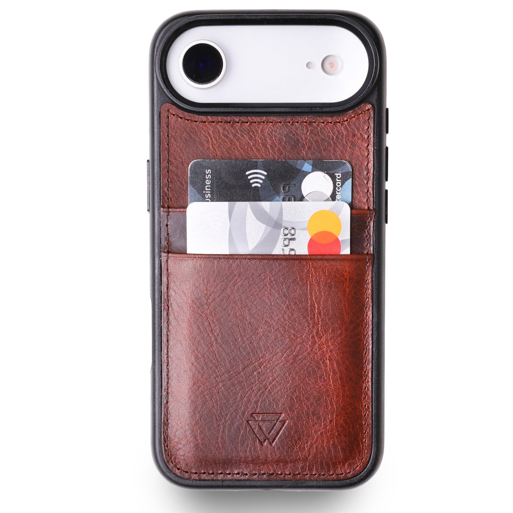 Wachikopa Leather Back Cover C.C. Case for iPhone 17 Air Brown