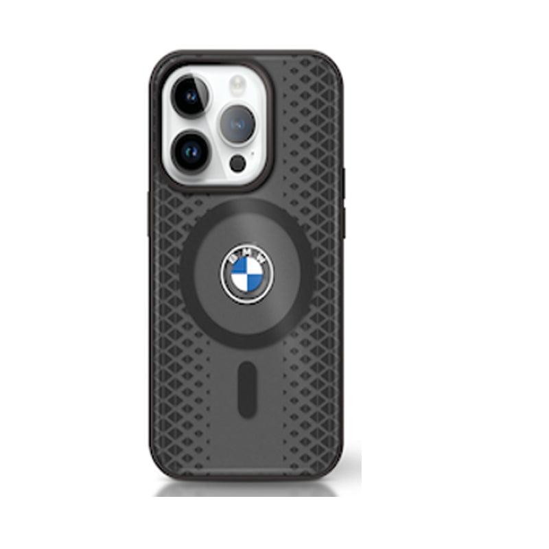 BMW BMHMP16XDGPK iPhone 16 Pro Max black hardcase Signature IML Track MagSafe