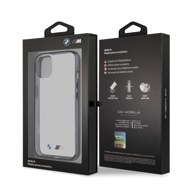 BMW BMHCP13SMBTOK iPhone 13 mini Transparent Hardcase Black Edges - Transparent