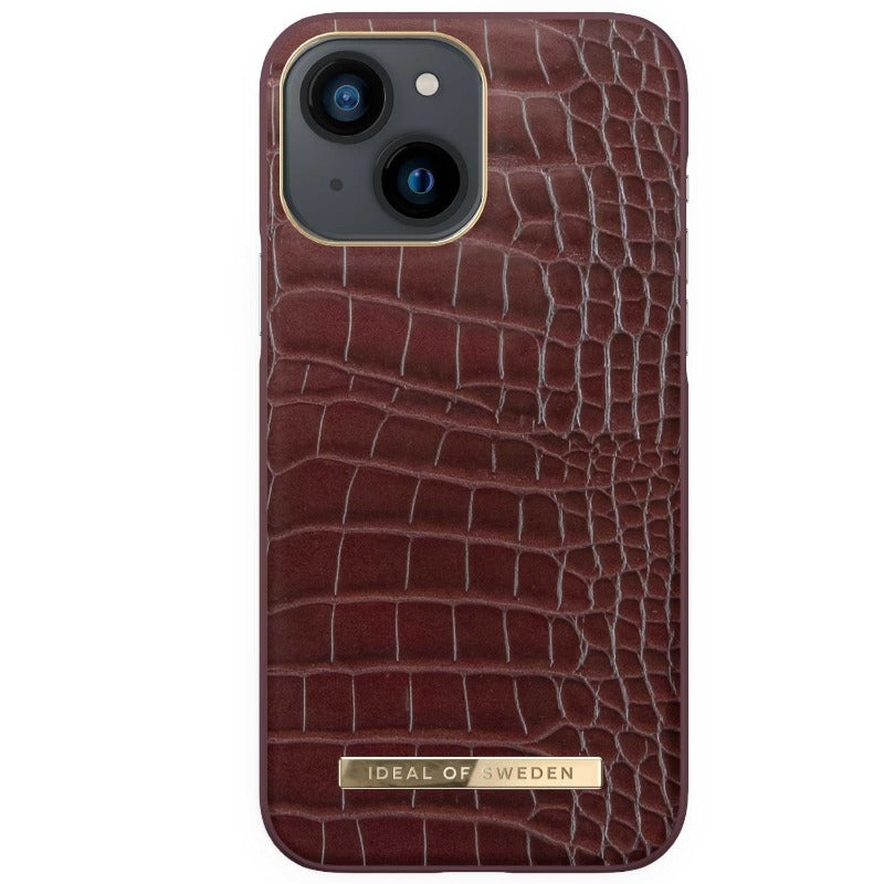 IDEAL OF SWEDEN Scarlet Croco Case for iPhone 13 / 14 / 15