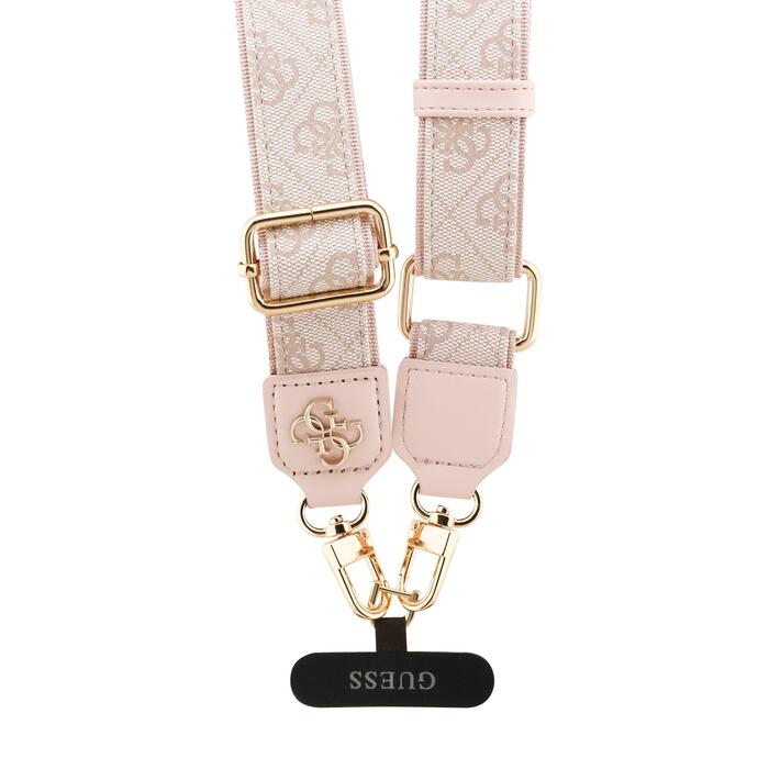 Guess Universal 4G PU Strap Tether Patch Metal Logo Pink